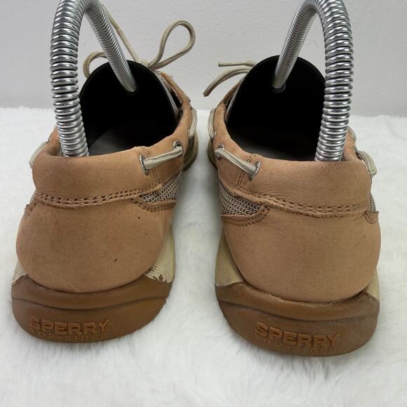 Sperry Top-Sider Intrepid 2-Eye Linen Leather Boat Shoes Women’s Size 7 - Picture 4 of 10